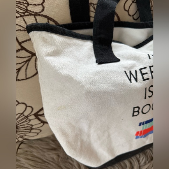 Indigo Canvas Book Bag - Picture 5 of 7